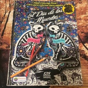 El Dia de los Muertos Adult Coloring Book
